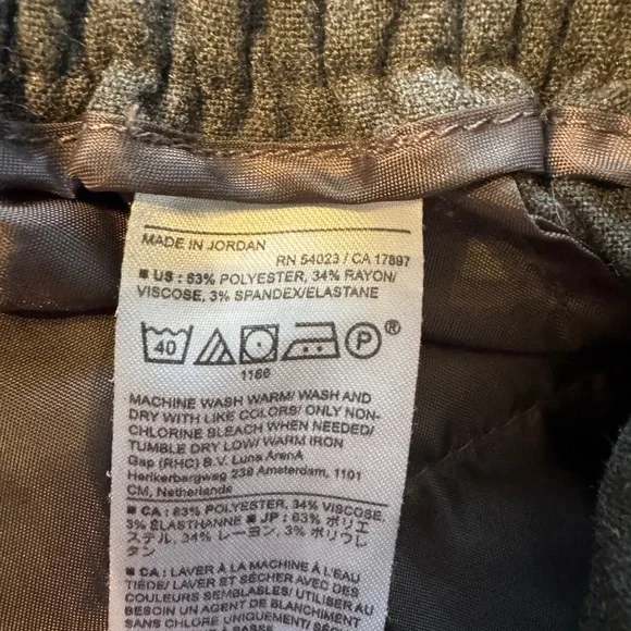 Women’s Banana Republic Hayden Tapered Pant in Heathered Charcoal- Size 2 - Picture 12 of 15